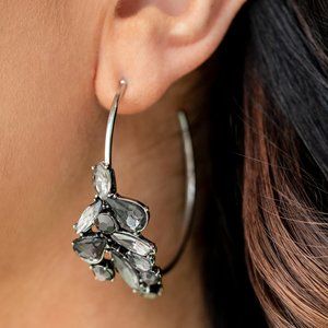 Elegant Arctic Attitude - Silver Earrings